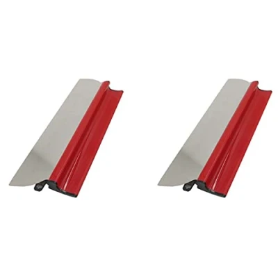 Image of liovitor 2X Drywall Smoothing Spatula Cement and Concrete Wall Board Plastering Tools 15.7 Inch 40cm Finishing Tool