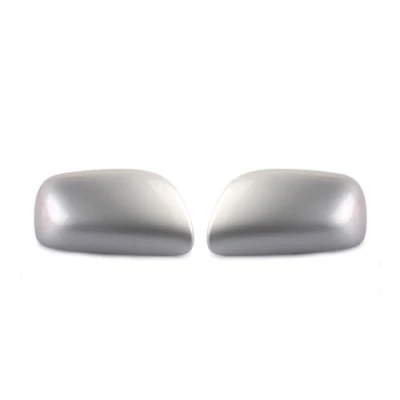 Image of Wing Mirror Covers 1 Pair Car Rearview Caps For Toyota Yaris 2007 2011 Silver Door Cover
