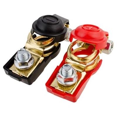 Image of GTIWUNG 1 Pair Battery Quick Release Connectors, Disconnect Terminals, Pole Terminals Screw Clamp Connection Boat/Truck/Car/Van