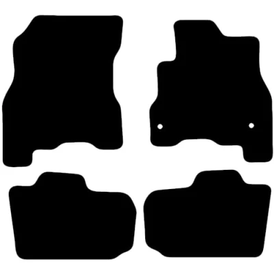 Image of Carsio Carpet Car Mats For Nissan Leaf (AZE0) 2013 2018 Tailored Fit Floor Mat Set Complete Accessory Black Custom Fitted All Weather, Anti Slip Backing &amp; Trim