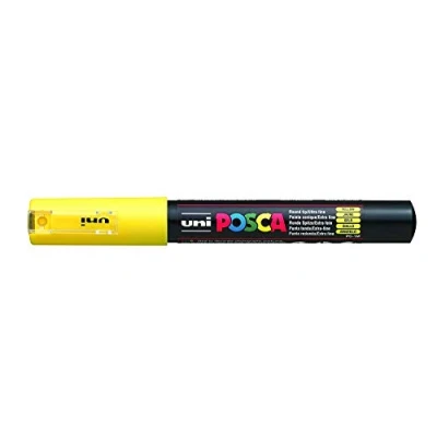 Image of Posca UNI BALL MARKER PEN PC 1M YELLOW SINGLE