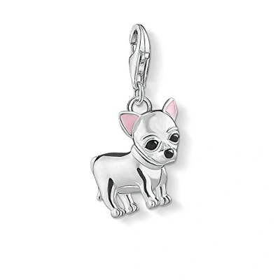 Image of Thomas Sabo Women Charm Pendant Chihuahua Club 925 Sterling Silver 1488 041 21