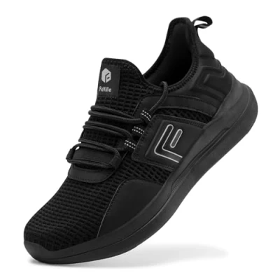 Image of FitVille Wide Fit Trainers for Men Arch Support Road Running Athletic Sneakers Breathable Gym Shoes Fitness Jogging Walking Fresh Core, Grey, 14 UK X