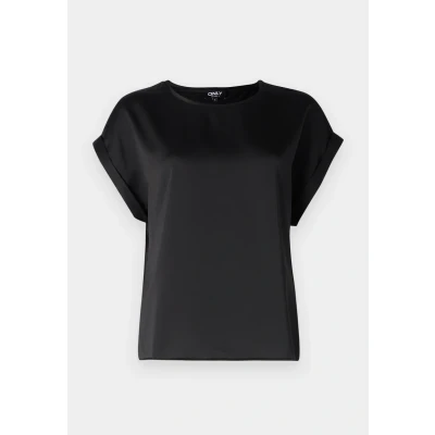 Image of ONLY Onllieke SS MIX NOOS Basic Tshirt, Women&#039;s, Size: Medium, Black