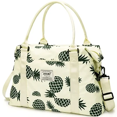 Image of AROME Travel Duffel Bags for Women, Sports Tote Gym Bag, Shoulder Weekender Overnight Bag Women