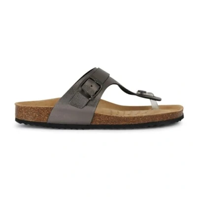 Image of Geox Women&#039;s D Brionia K Flip flop, Gun, 6 UK