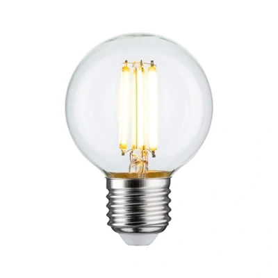 Image of Paulmann 28987 Filament LED Globe G60 E27 7W 230V 806lm 60mm Clear Glass 2700K Warm White lamp, 7 W