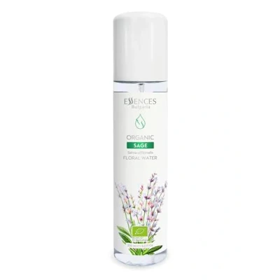 Image of Essences Bulgaria Organic Sage Floral Water 250ml Oily Acne Prone Skin Refreshing and Cleansing Tightening Pores Excellent Aftershave Alcohol Free Vegan Cruelty