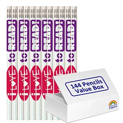 Image of 144 x I Love To Read HB Pencils. Ideal Class Gift/Reward. Value Box