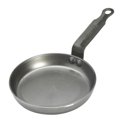 Image of DE BUYER BLINIS PAN IN MINERAL STEEL 14 CM