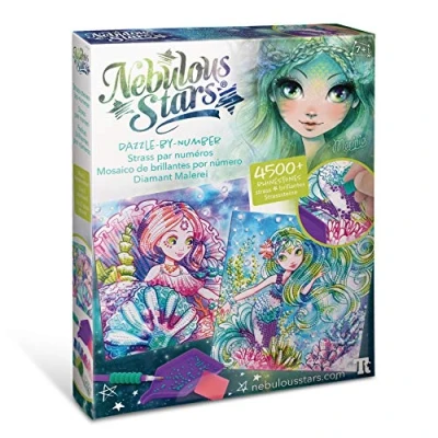 Image of Nebulous Stars NS11123 Strass nach Zahlen Creative Water Diamond Kit, Beautiful Rhinestones, Similar to Painting by Numbers Principle, for Girls from 7 Years, Colourful