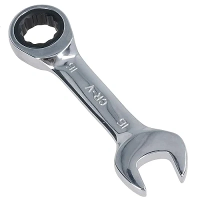 Image of 16mm Stubby Ratchet Combination Spanner Metric Wrench 72 Teeth SPN09
