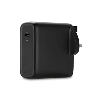 Image of Kensington 100W USB C GaN Power Adapter, Compact Portable High Speed Supply with 2m Cable, Compatible MacBooks, iPads, Surface Devices &amp; More (K33821UK)