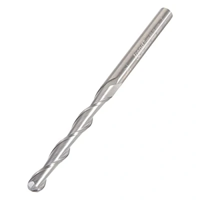 Image of Trend CNC Bullnose Spiral Up Cut Router Cutter, 6mm Shank, Diameter &amp; 52mm Length, Solid Tungsten Carbide, CNC/307X6STC