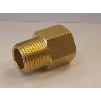 Image of 1/8 Bspt Male x NPT Female Extension in Brass