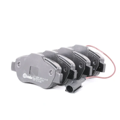 Image of 1559697, 1731171, 1736937, 9S512K021A, 9S512K021AA brake pad set BREMBO P 23 107 incl. wear warning contact with caliper screws accessories