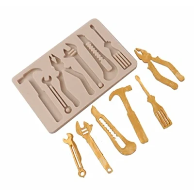 Image of TTOA Tools Hammer Screwdriver Silicone Fondant Mould Builder Icing Sugar Craft