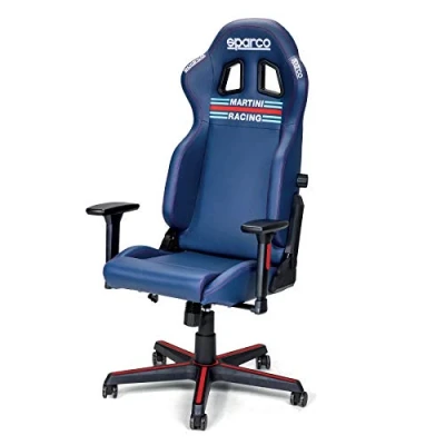 Image of Sparco Icon Office Seat Martini RACIN, Navy Blue