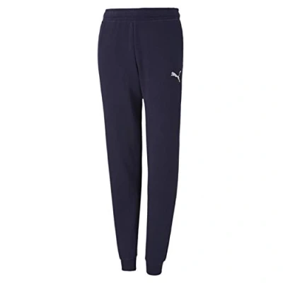 Image of PUMA Boys&#039; teamGOAL 23 Casuals Pants Jr Sweatpants, Peacoat, 116