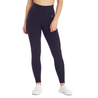 Image of Bally Total Fitness Mid Rise Tummy Control Legging, Midnight Blue, Large