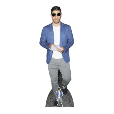Image of Sergio Agüero Lifesize Cardboard Cutout With Free Mini Table Top Cut Out