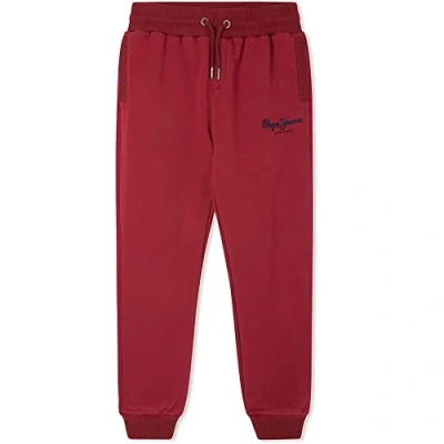 Image of Pepe Jeans Boy&#039;s LAMONTY Jogger Trousers, 286BURNT RED, 14 Years
