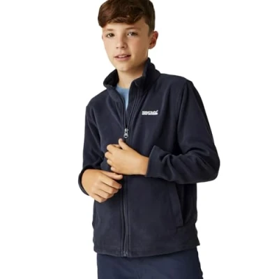 Image of Regatta Kids King II Lightweight Fleece Jacket Navy 15 16 Yrs