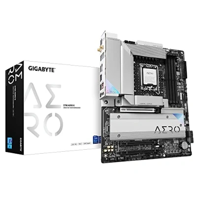 Image of Gigabyte Z790 AERO G Motherboard Supports Intel Core 14th CPUs, up to 7600MHz DDR5 (OC), 1хPCIe 5.0+4xPCIe 4.0 M.2, Wi Fi 6E, 2.5GbE LAN, USB 3.2 Gen 2x2