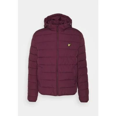 Image of Lyle &amp; Scott Lightweight Puffer Jacket Light jacket, Men&#039;s, Size: Large, Burgundy