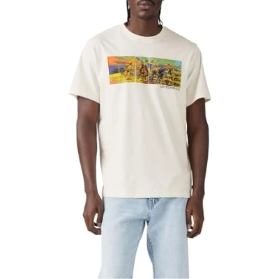 Image of Levi&#039;s TEE Print Tshirt, Men&#039;s, Size: Small, Egret