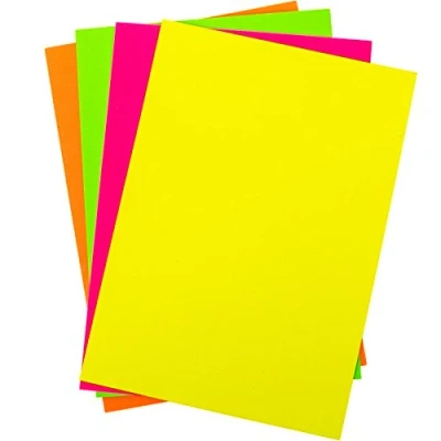 Image of 20x Sheets of A5 Neon Multicoloured Card