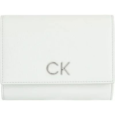 Image of Calvin Klein Women&#039;s Ck Daily Medium Trifold Wallets, Milky Green, One Size