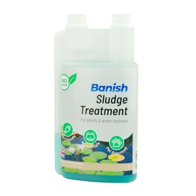 Image of Banish BioActive 1000ml Sludge Pond Water Treatment Natural Silt Remover Fish Safe