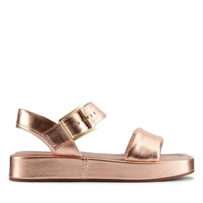 Image of Clarks Women&#039;s Alda Strap Sandal, Copper Metallic, 6 UK