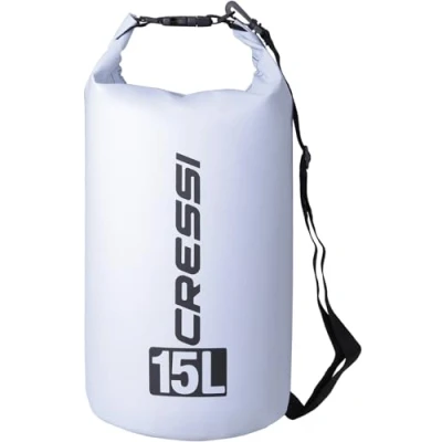 Image of Cressi Unisex Adult Premium Waterproof Bags White, 15 Litre