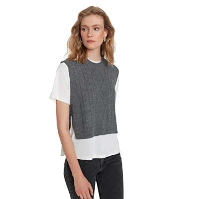 Image of Trendyol Women Regular fit Basic Crew Neck Knitwear Sweater