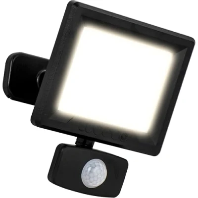 Image of Luceco Essence Multi Position Floodlight, 20 Watts, 4000K Colour Temperature, IP65 Rated, Black