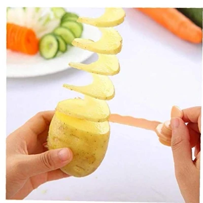 Image of Magic Potato Cutter Carrot Spiral Slicer Cutting Models Kitchen Cooking Tools Fruits Vegetables Volume Flower Color Randomly