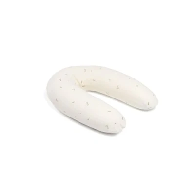 Image of Doomoo Twisty Organic Cotton 2 in 1 Pregnancy Pillow &amp; Maternity Nursing Support Pillow, TOXPROOF OEKO TEX® Certified, Cream