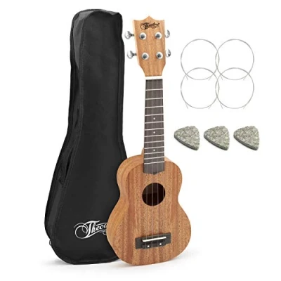 Image of Theodore Soprano Ukulele Mahogany Uke Includes Gig Bag, Felt Pick and Spare Strings