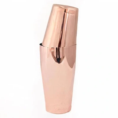 Image of Chabrias Premium Boston Mezclar Shaker Weighted Tin on Stainless Steel Professional Cocktail Tins 28oz &amp; 18oz Ideal for Bartending and Making (Copper)