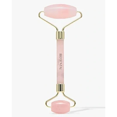 Image of ROSENTAL Organics Rose Quartz Roller Anti Ageing Massage Face Massager Against Eye Swelling &amp; Stress Soothing for the Skin and Soul 100% Natural