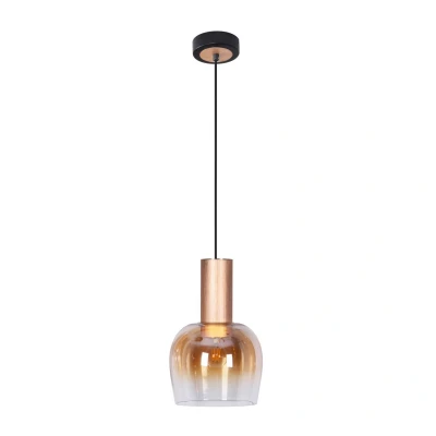Image of Funda Dome Pendant Ceiling Light Brass 1xE27