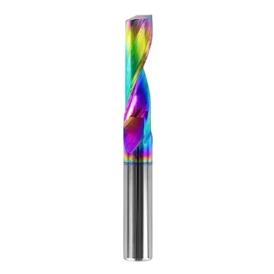 Image of SpeTool 6 mm Shank Diameter 22 Cutting Length 50 Total CNC Single Flute End Mill DLC Coating Solid Carbide Alloy Milling Cutter for Aluminium