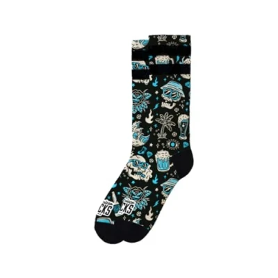 Image of American Socks Dopamine Mid Calf Size L/XL High Height Fun Design (FR/ES, Letters, L, XL, Regular, Tall, Standard, Model Dopamine), Dopamine, L XL Alto