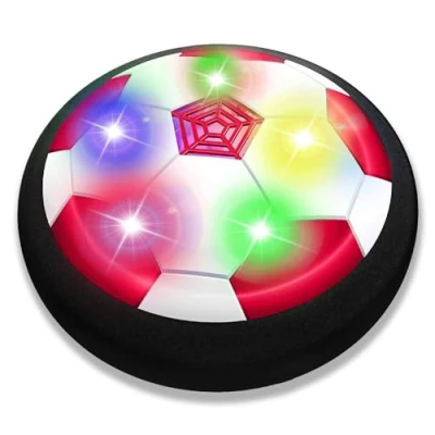 Image of JRD&amp;BS WINL Hover Football Toys for 4 8 Years Old Boys Girls LED Soccer Kids Gifts 3 12 Boy Indoor Sport Game Birthday Toy (Red)