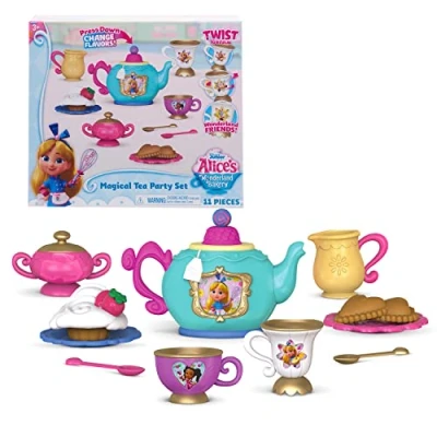 Image of Disney Junior Alice’s Wonderland Bakery Tea Party, Kids Set for 2, Officially Licenced Toys Ages 3 Up