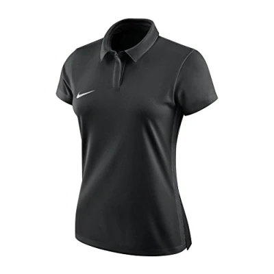 Image of Nike Women Dri Fit Academy 18 Short Sleeve Polo Black/Anthracite/White, Large