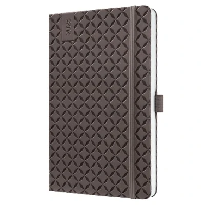 Image of SIGEL J5123 Jolie Weekly Planner 2025, hardcover, 13,5 x 20,3 cm, 174 Pages, Brown