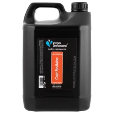 Image of GROOM PROFESSIONAL Coat Revitalise Dog Conditioner Revitalising for Dogs Adds Shine and Body to Perfect Dry Dull Renewing Formula, 4 Litre